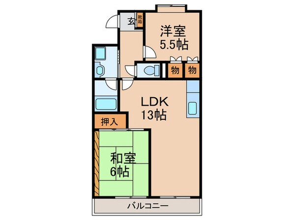 ガーデンハイツエクレールの物件間取画像